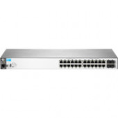 HP 2530-24G Switch - 24 Ports - Manageable - 4 x Expansion Slots - 10/100/1000Base-T - Uplink Port - Twisted Pair - Gigabit Ethernet - 4 x SFP Slots - 2 Layer Supported - Power Supply - 1U High - Rack-mountable, Wall Mountable, Desktop J9776A