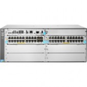 HP 5406R 44GT PoE+/4SFP+ (No PSU) v3 zl2 Switch - 44 Ports - Manageable - 8 x Expansion Slots - 10/100Base-TX, 10/100/1000Base-T, 10GBase-X - Modular - 44, 4, 4 x Network, Expansion Slot, Expansion Slot - Twisted Pair, Optical Fiber - Gigabit Ethernet, 10