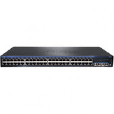 Juniper Layer 3 Switch - 48 Ports - Manageable - 4 x Expansion Slots - 10/100/1000Base-T, 10/100Base-TX - 48, 4 x Network, Expansion Slot - Gigabit Ethernet - 4 x SFP Slots - 3 Layer Supported - Power Supply - 1U High - Rack-mountable, Desktop EX2200-48T-