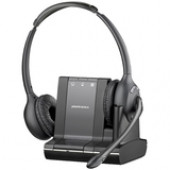 Plantronics Savi W720 Headset - Stereo - Wireless - DECT - 393.7 ft - Over-the-head - Binaural - Semi-open - Noise Cancelling Microphone 83544-01