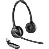 Plantronics W420-M Over-the-head, Binaural (Microsoft) - Stereo - Wireless - DECT - 300 ft - Over-the-head - Binaural - Supra-aural - Noise Cancelling Microphone 84008-01