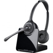 Plantronics CS500 XD Series Wireless Headset System - Stereo - Wireless - 350 ft - Over-the-head - Binaural - Supra-aural - Noise Cancelling Microphone 88285-01