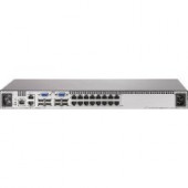 HPE Server Console G2 Switch With Virtual Media And Cac 0x2x16 Kvm Switch Usb 16 X Kvm Port(s) 2 Local Users Desktop 580643-001