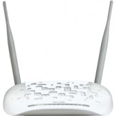 TP-LINK Wireless N300 Adsl2+ Modem Router, 2.4ghz 300mbps, 802.11b/g/n, Splitter, Usb, 2x 5dbi Detachable Antennas 2.48 Ghz Ism Band 2 X Antenna 300 Mbps Wireless Speed 4 X Network Port Usb Fast Ethernet Desktop TD-W8968